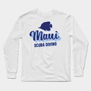 Maui Scuba Diving - Tropical Reef Fish Long Sleeve T-Shirt